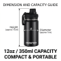 School Bulk 12oz Kids Water Bottle with Straw Lid and Handle, Custom Logo 12 oz Children Insulated Bottle Supplier, Private Label Stainless Steel Cup - HENGTOO