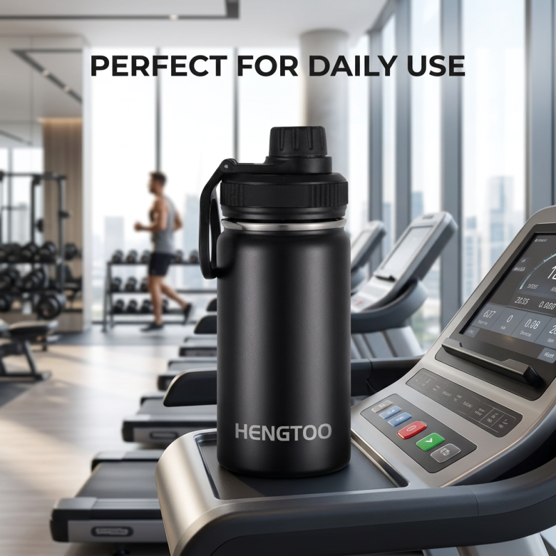 School Bulk 12oz Kids Water Bottle with Straw Lid and Handle, Custom Logo 12 oz Children Insulated Bottle Supplier, Private Label Stainless Steel Cup - HENGTOO
