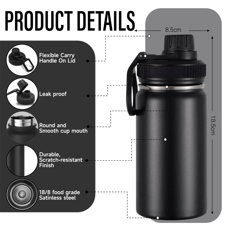 School Bulk 12oz Kids Water Bottle with Straw Lid and Handle, Custom Logo 12 oz Children Insulated Bottle Supplier, Private Label Stainless Steel Cup - HENGTOO