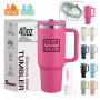 Custom 40oz Tumbler Manufacturer, OEM ODM Stainless Steel Travel Mug with Handle, Sample Available Insulated Cup Factory - HENGTOO