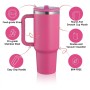 Custom 40oz Tumbler Manufacturer, OEM ODM Stainless Steel Travel Mug with Handle, Sample Available Insulated Cup Factory - HENGTOO