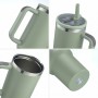 Wholesale 40oz Tumbler with Handle, Custom Logo Stainless Steel Insulated Travel Mug, Premium Spout Lid & Non-Slip Grip Factory Direct - HENGTOO