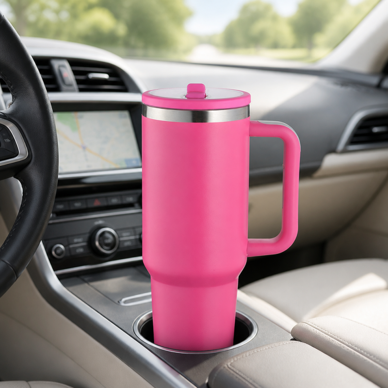 Custom 40oz Tumbler Manufacturer, OEM ODM Stainless Steel Travel Mug with Handle, Sample Available Insulated Cup Factory - HENGTOO