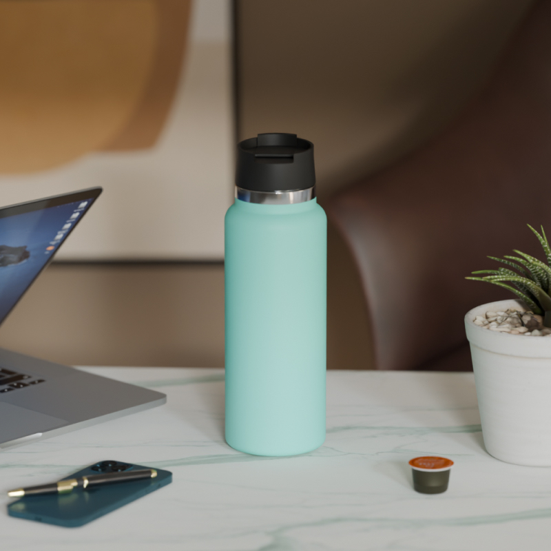 22oz 304 Stainless Steel Vacuum Thermos Wide Mouth Space Cup 