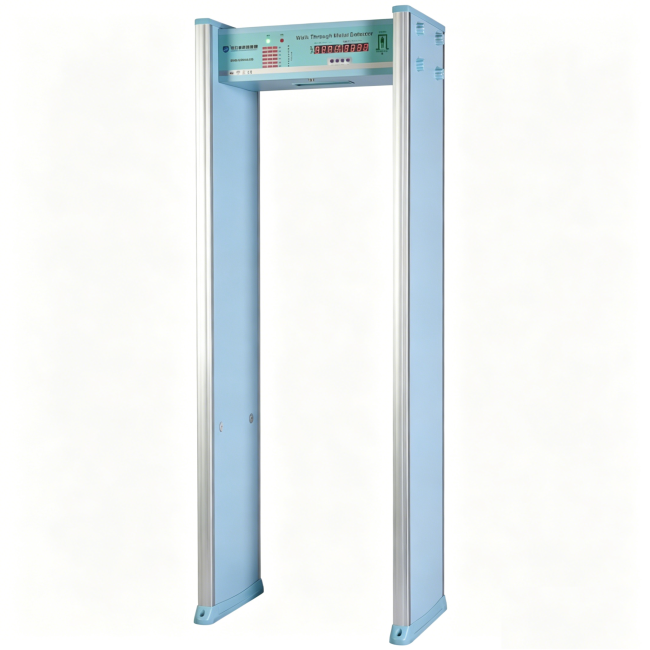 Economic metal detection security door
