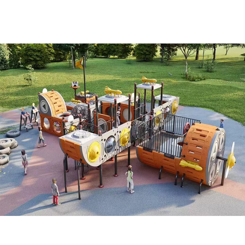 Marine Series of Children's Slides Outdoor Safety Plastic Slides Multicombination Children's Slide Outdoor Playground