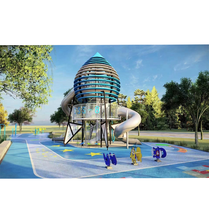 Marine Series of Children's Slides Outdoor Safety Plastic Slides Multicombination Children's Slide Outdoor Playground