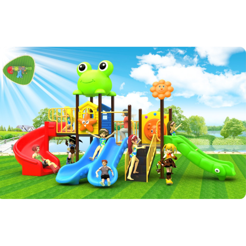 Kindergarten Slide Little Doctor Slide Small Outdoor Children's Play Equipment Plastic Slide Outdoor Play
