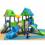 Custom Outdoor Children's Playground with Slide Small Climbing Wall, Children's Outdoor Play Equipment Factory Price Sale