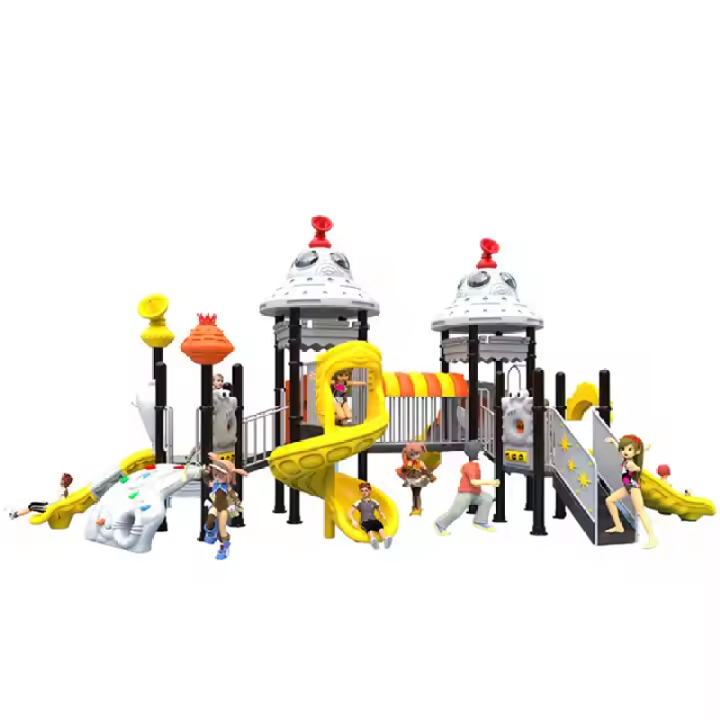 Custom Outdoor Children's Playground with Slide Small Climbing Wall, Children's Outdoor Play Equipment Factory Price Sale