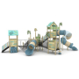 Custom Design for Sale of Large Outdoor Children's Playgrounds, Including Play Equipment Such As Climbing Nets, Seesaws, Swings
