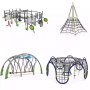 High Capacity Stainless Steel Climbing Net Tunnel Rope Slide for Kindergarten School & Garden Children's Play Equipment