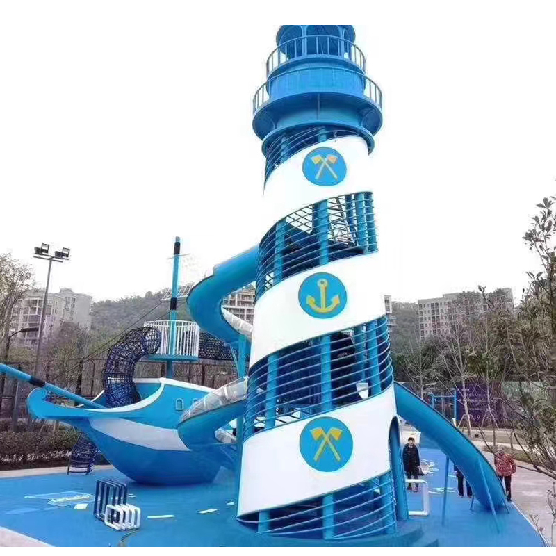Custom Stainless Steel Slide Outdoor Playground Children Slide Kids Amusement Park