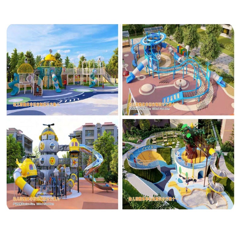 Stainless Steel Non-Standard Slide for Outdoor Playground Equipment for Large Small Parks Scenic Areas  Non-Powered