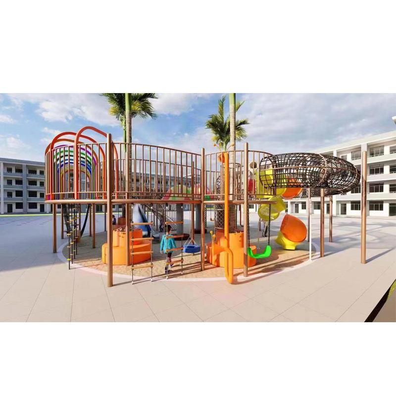 Design Kids Outdoor Playground Park Outdoor Stainless Steel Slide Customized Outdoor Amusement Equipment