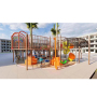 Design Kids Outdoor Playground Park Outdoor Stainless Steel Slide Customized Outdoor Amusement Equipment