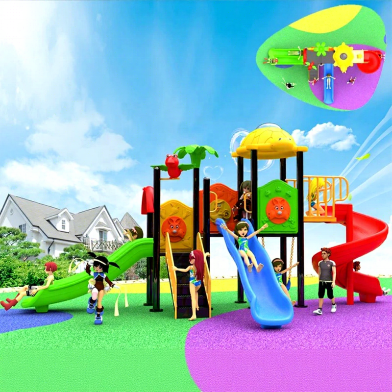 Kindergarten Slide Set Outdoor Medium-Sized Plastic Toy Park Community Outdoor Play Equipment