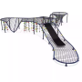 Outdoor Stainless Steel Climbing Net Slide Equipment for Garden Kindergarten Park-Children's Play Tunnel Rope Net High Capacity