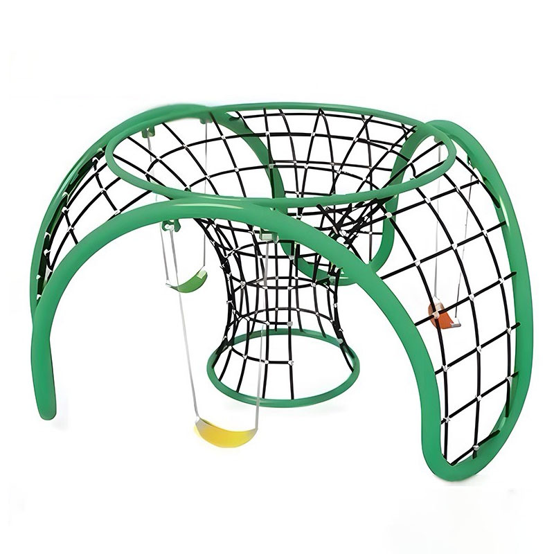 Outdoor Stainless Steel Climbing Net Slide Equipment for Garden Kindergarten Park-Children's Play Tunnel Rope Net High Capacity
