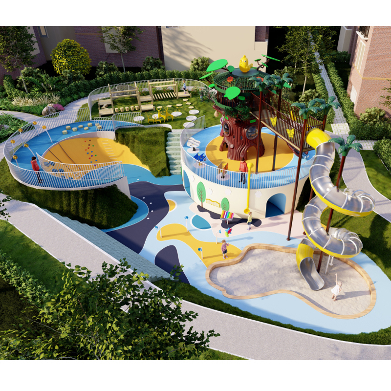 High-quality Outdoor Large Non-standard Playground Customization, Children's Outdoor Play Area, Suitable for Community Parks