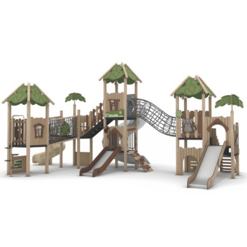 Various Themes Commercial Kids Outdoor Climbing Slide Playground Swing Set School Outdoor Playground for Children Play Set