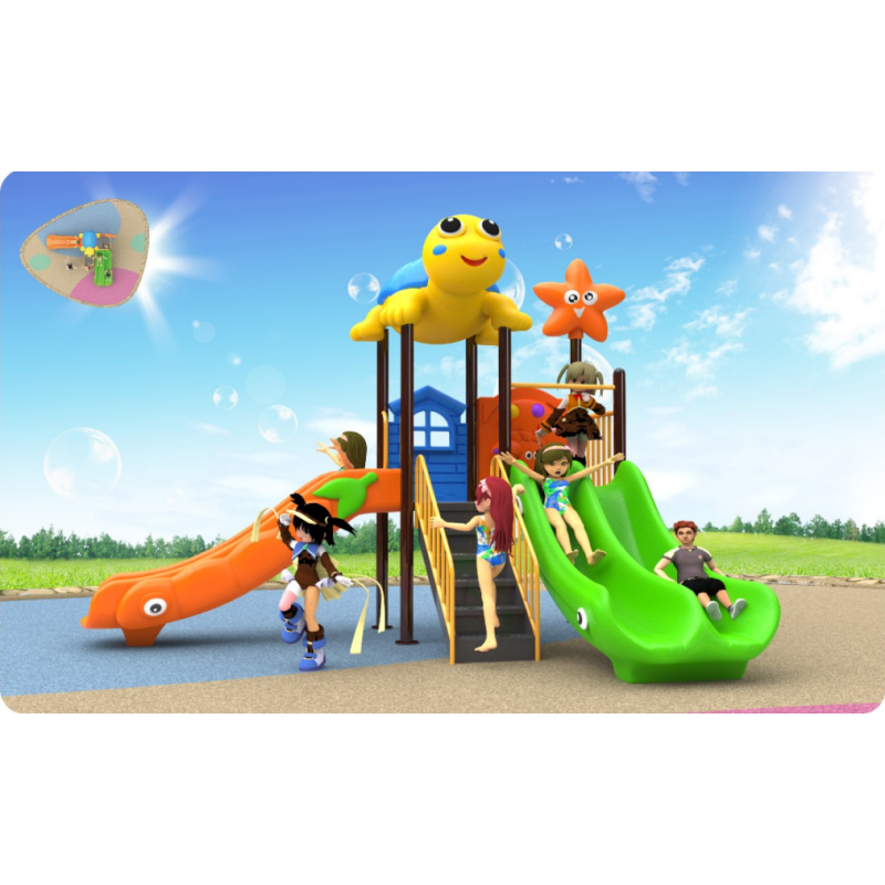 Children's Slide Outdoor Play Equipment Large Slide for Kindergarten, Community, Square, Park, and Home Use