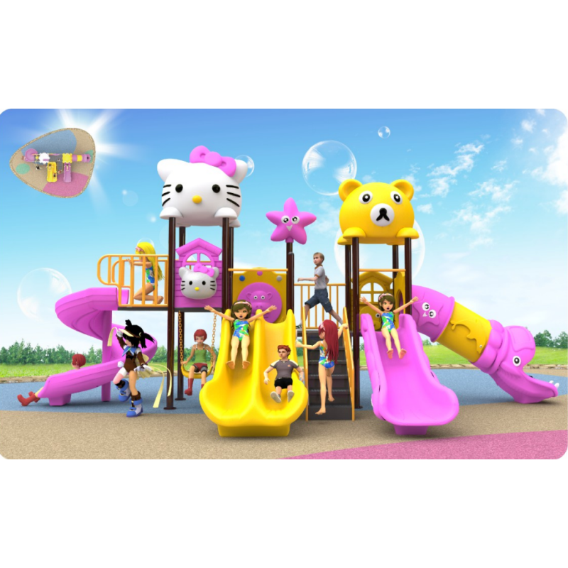 Children's Slide Outdoor Play Equipment Large Slide for Kindergarten, Community, Square, Park, and Home Use