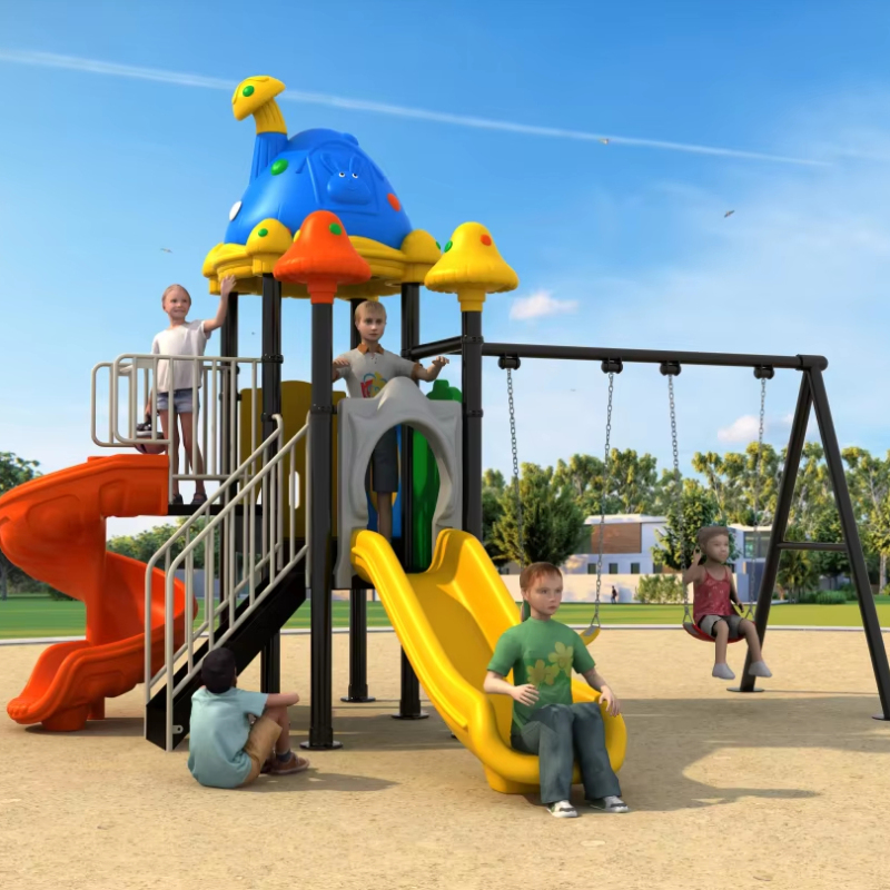 Playground Outdoor Set Children Plastic Kids Outdoor Slide Backyard Play Slides Outdoor Playground Equipment