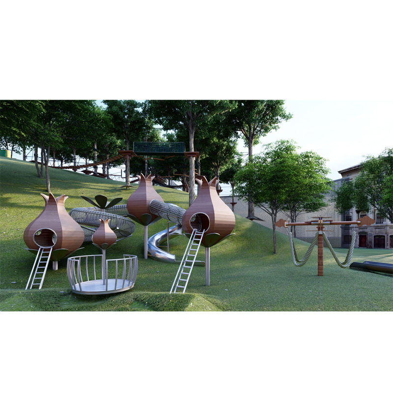 Custom Design Stainless Steel Slide Tube for Outdoor Playgrounds for Kindergarten Residential Areas Amusement Park Equipment