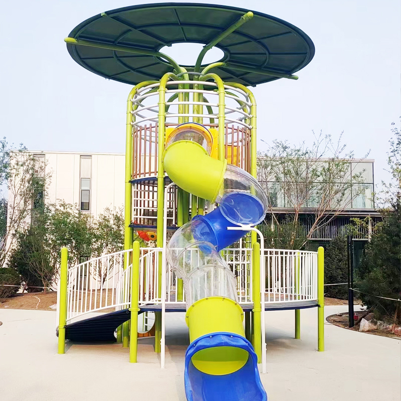 Custom Design Stainless Steel Slide Tube for Outdoor Playgrounds for Kindergarten Residential Areas Amusement Park Equipment