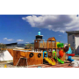 BAIQI Design Kids Metal Slide Outdoor Play Set with Theme Park  Children's Play Scape