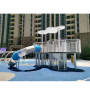 BAIQI Design Kids Metal Slide Outdoor Play Set with Theme Park  Children's Play Scape
