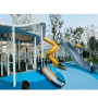 BAIQI Design Kids Metal Slide Outdoor Play Set with Theme Park  Children's Play Scape