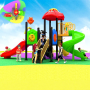 Customized Multifunctional Outdoor Playground Equipment Combination Slide Made of Durable Plastic