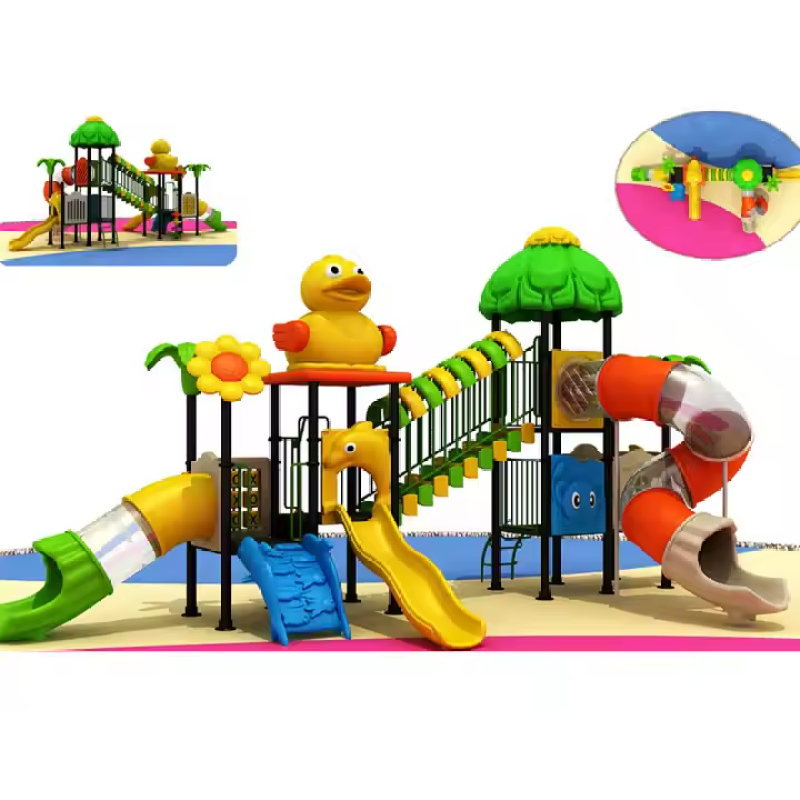 Popular Small Train Shaped Outdoor Children's Playground Amusement Facility for Sale, Suitable for Children's Outdoor Activities