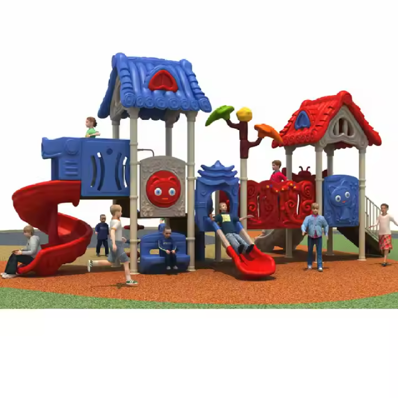 Popular Small Train Shaped Outdoor Children's Playground Amusement Facility for Sale, Suitable for Children's Outdoor Activities