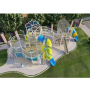 Customizable Stainless Steel Outdoor Play Set Schools Children's Wooden Slide Promenade Bridge Frame Combination Climbing Net