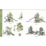 Children's Outdoor Playset: Plastic Slide, Swing, and Trampoline for Schools and Gardens