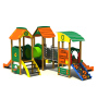 Outdoor Playhouse with Plastic Slides Factory Direct Play Equipment for Kids Kindergarten Decoration