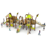 Nature Series Playground with Slide and Swing Suitable for Children and Adults, Outdoor Amusement Equipment, Factory Direct Sale