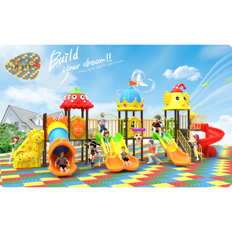 Outdoor Playground Slide Plastic Children's Play Equipment Children's Plastic Outdoor Slide
