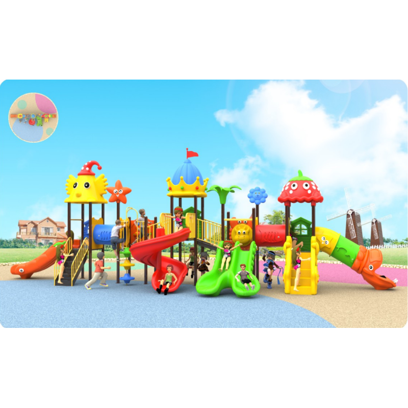 Outdoor Playground Slide Plastic Children's Play Equipment Children's Plastic Outdoor Slide