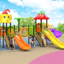 Outdoor Playground Slide Plastic Children's Play Equipment Children's Plastic Outdoor Slide
