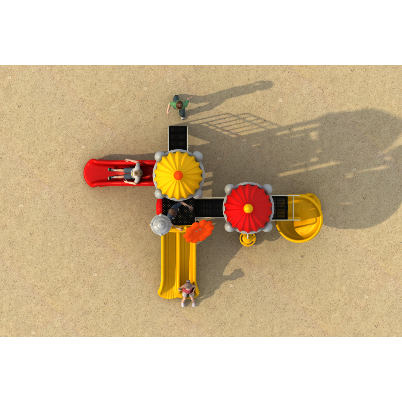 Plastic Slide Combination Outdoor Playground Equipment for Children Playground Equipment With Swing