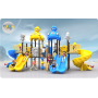 Large Outdoor Children's Amusement Equipment Kindergarten Slide Swing Combo for Community Square Toy and Trampoline Park