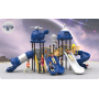 Large Outdoor Children's Amusement Equipment Kindergarten Slide Swing Combo for Community Square Toy and Trampoline Park