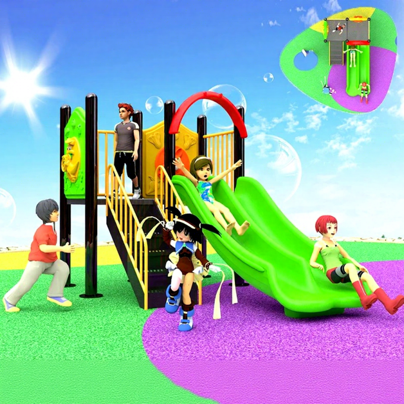 Children's Beach Outdoor Slide Kindergarten and Public Sports Park Fun Plastic Design