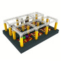 Ninja Space High Altitude Hanging Ring Challenge+Sponge Buffer Pool One Stop Fitness Park Equipment