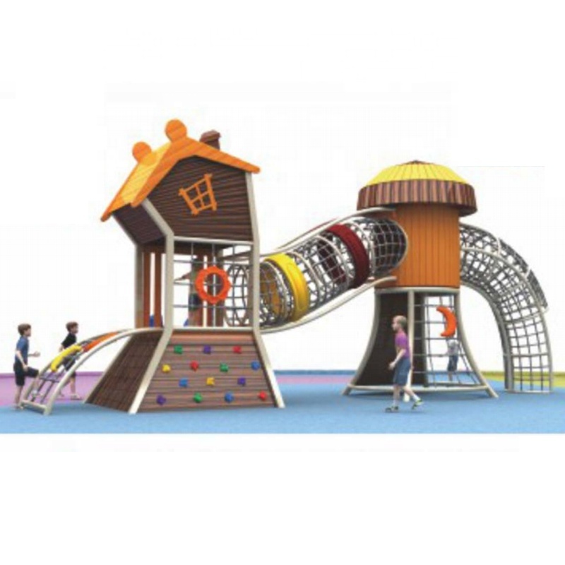 High-quality Stainless Steel and PE Board Outdoor Playground Equipment Children's Play Slide
