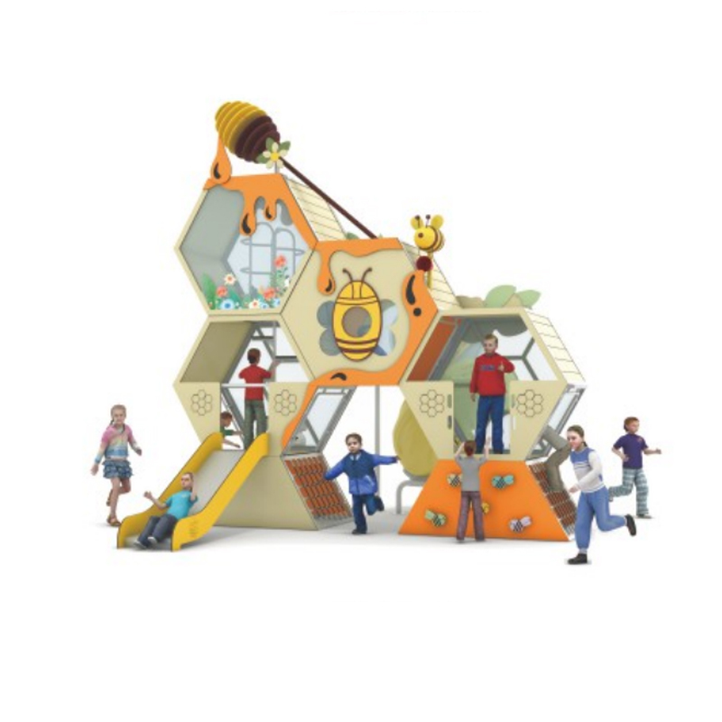 Best-Selling Theme Series Customized Amusement Park, Children's Outdoor Large Amusement Park with Slide and Swing Play Toys